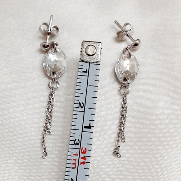 New sterling sterling sterling silver silver silver cz earrings - Picture 6 of 8